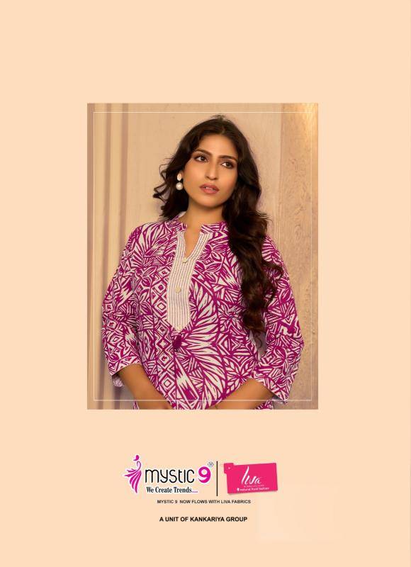 Mystic9 saarvi vol 1 coord set Latest kurti collections wholesale Mumbai